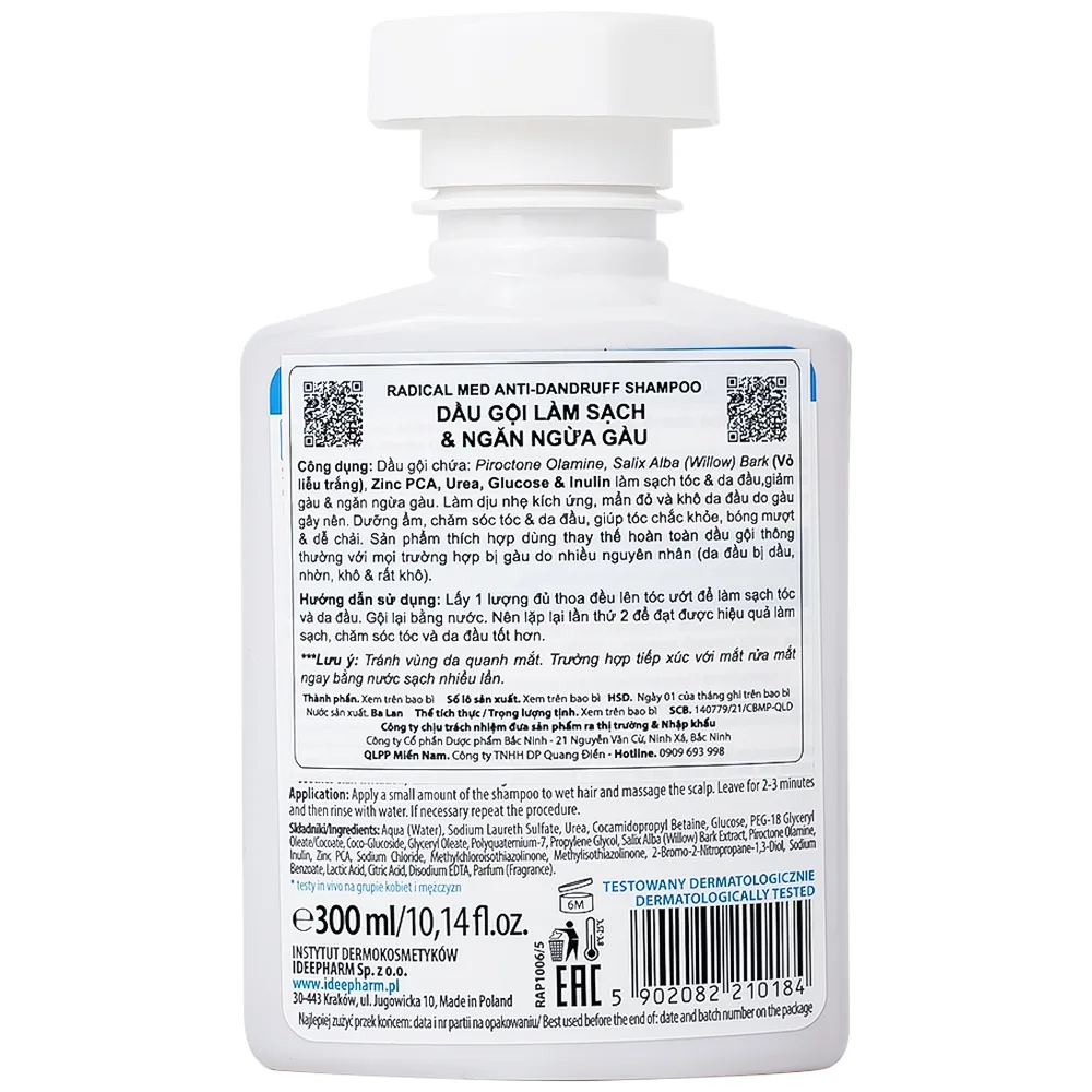 Hình ảnh Dầu gội Radical Med Anti - Dandruff làm sạch và ngăn ngừa rụng tóc (300ml)