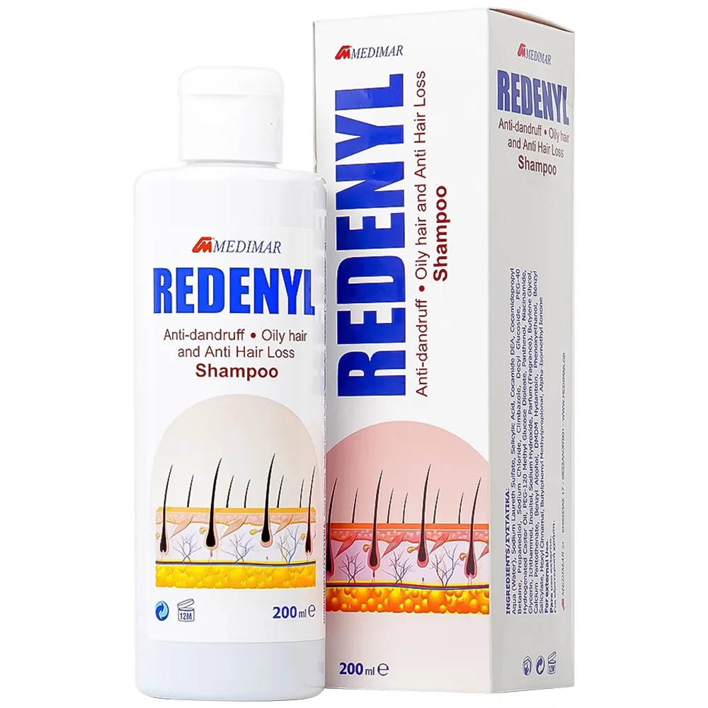 Hình ảnh Dầu gội Redenyl Medimar dùng để trị gàu, viêm da tiết bã nhờn, ngăn ngừa rụng tóc (200ml)
