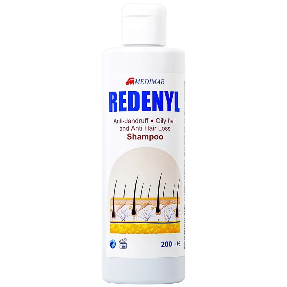 Hình ảnh Dầu gội Redenyl Medimar dùng để trị gàu, viêm da tiết bã nhờn, ngăn ngừa rụng tóc (200ml)