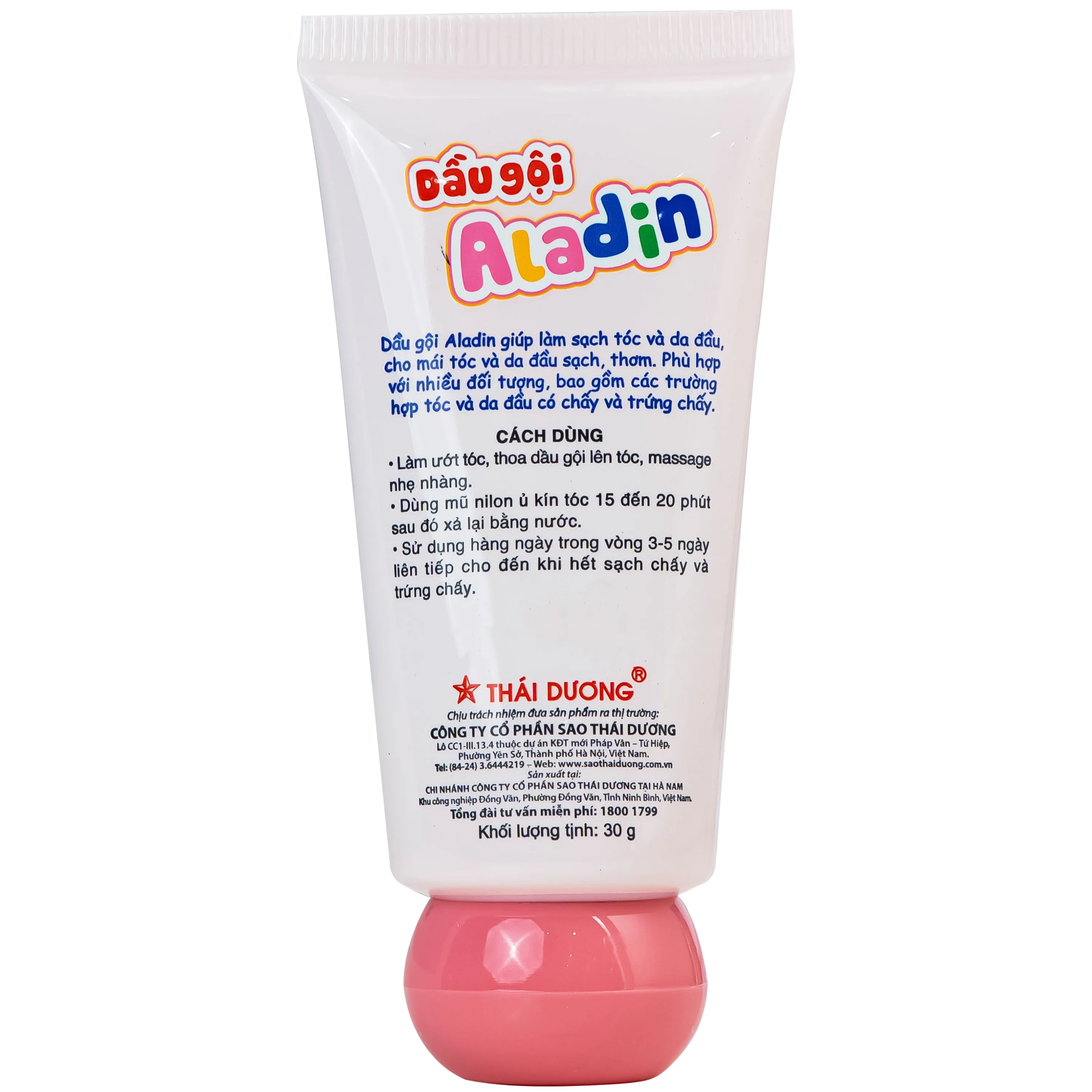 Hình ảnh Dầu gội sạch chấy Aladin Thái Dương 30g