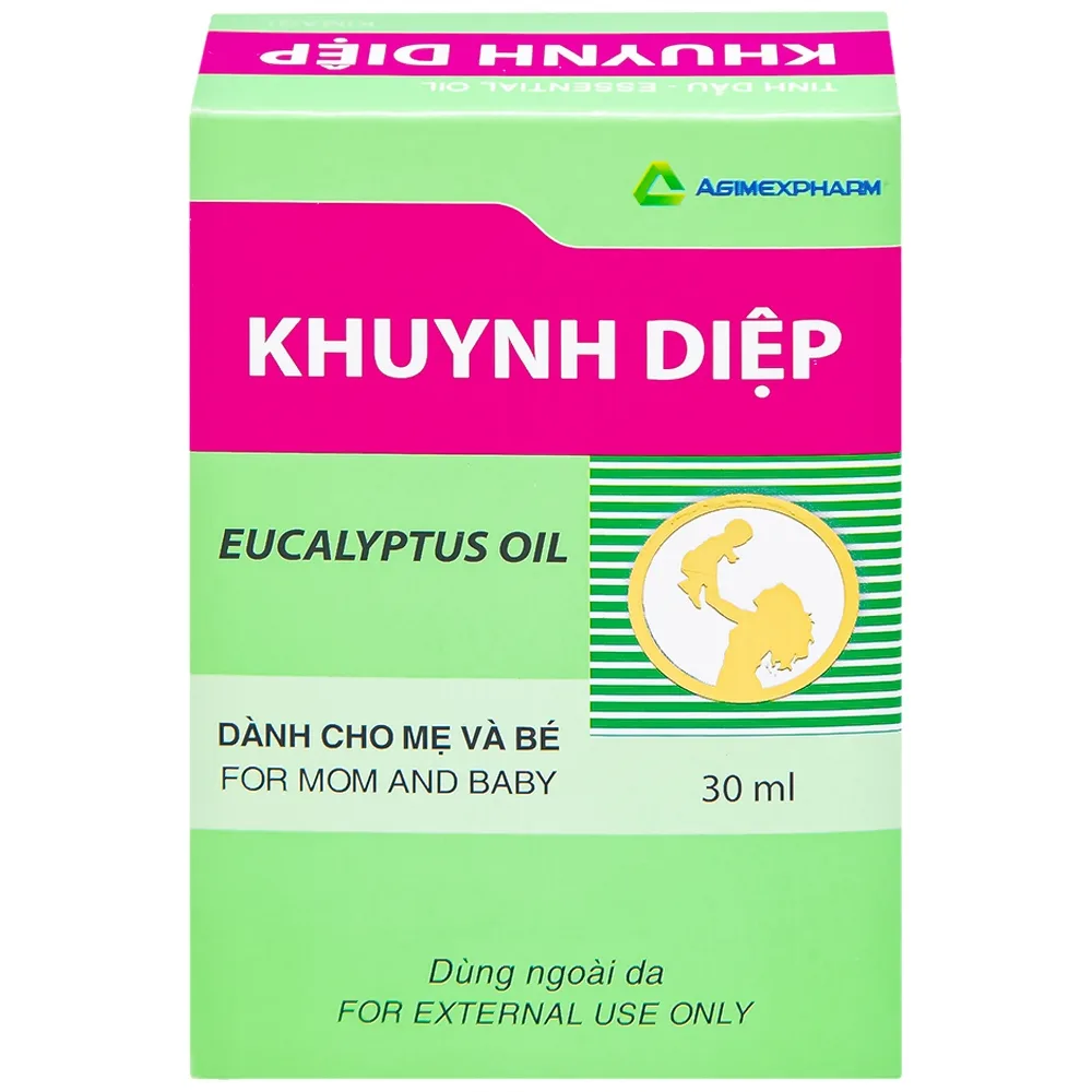 Hình ảnh Tinh dầu Khuynh Diệp Eucalyptus Oil Agimexpharm ấm da vùng xoa, dùng massage thư giãn dành cho mẹ và bé (30ml)