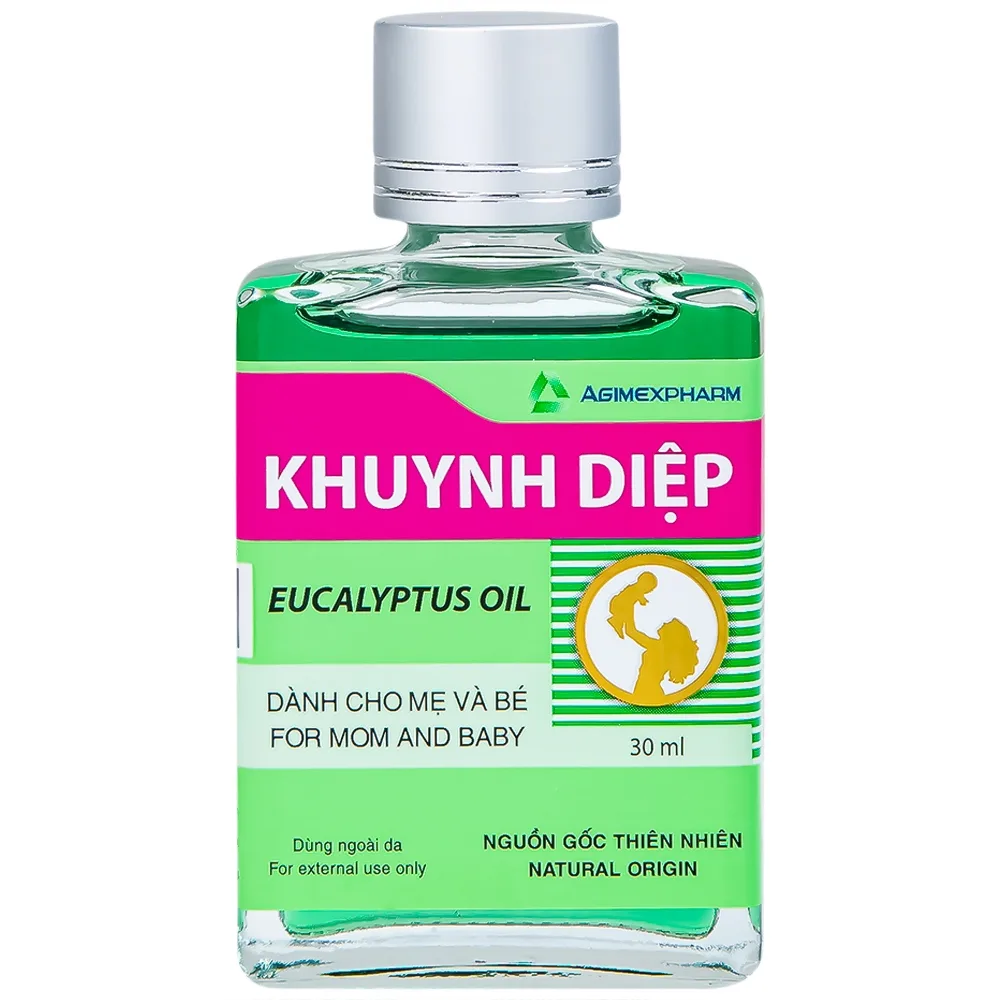 Hình ảnh Tinh dầu Khuynh Diệp Eucalyptus Oil Agimexpharm ấm da vùng xoa, dùng massage thư giãn dành cho mẹ và bé (30ml)