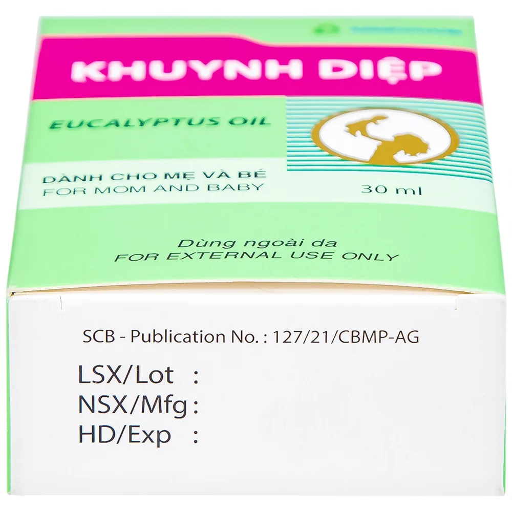 Hình ảnh Tinh dầu Khuynh Diệp Eucalyptus Oil Agimexpharm ấm da vùng xoa, dùng massage thư giãn dành cho mẹ và bé (30ml)