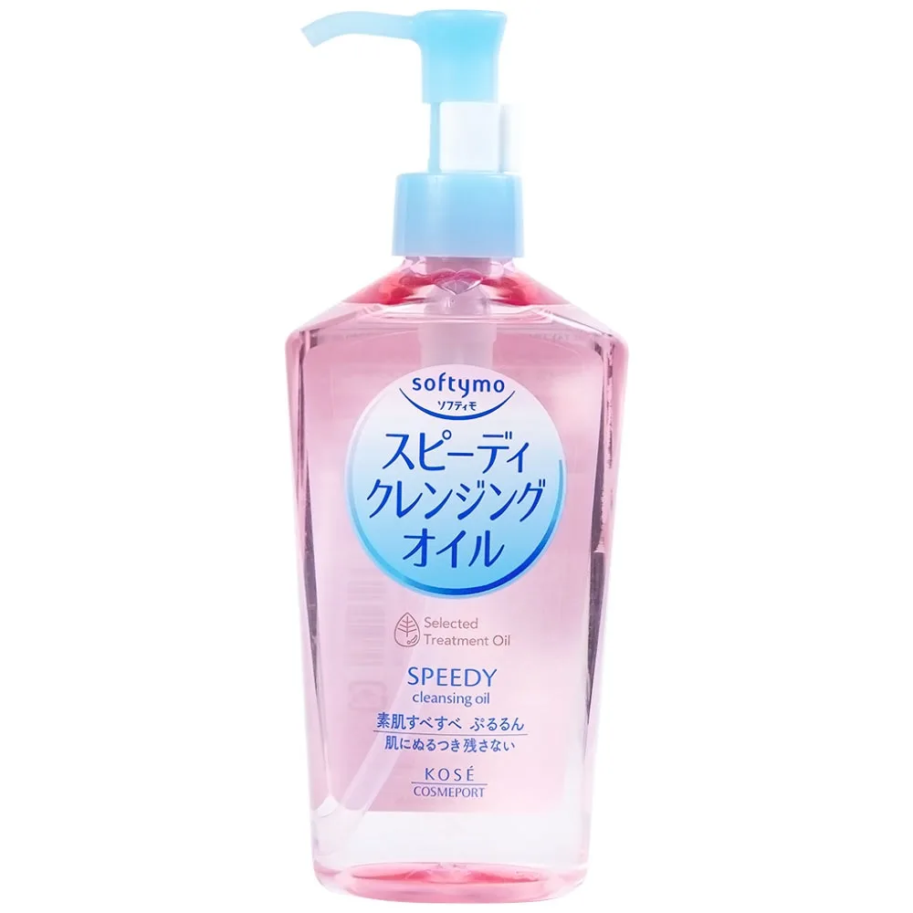 Hình ảnh Dầu tẩy trang Softymo Speedy Cleansing Oil Kosé làm sạch nhanh lớp mascara và trang điểm trên da (230ml)