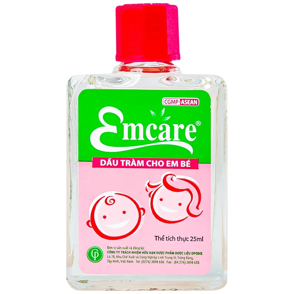 Hình ảnh Dầu tràm Emcare cho bé ngừa cảm, xoa bóp giảm đau nhức (25ml)
