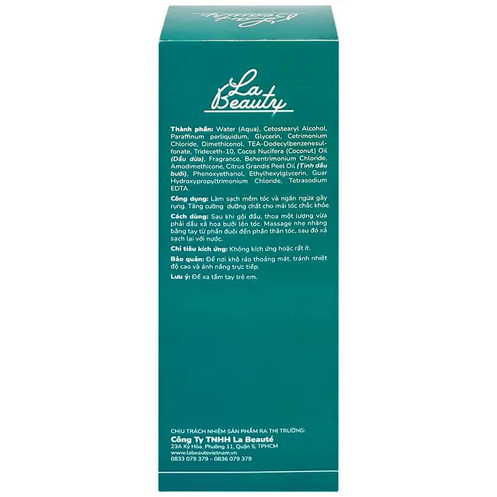 Hình ảnh Dầu xả hoa bưởi La Beauty ngăn ngừa gãy rụng, dưỡng tóc chắc khỏe (300ml)