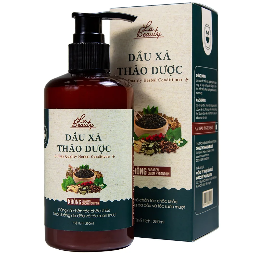 Hình ảnh Dầu xả thảo dược La Beauty củng cố chân tóc chắc khỏe, suôn mượt và ngăn ngừa gãy rụng (250ml)
