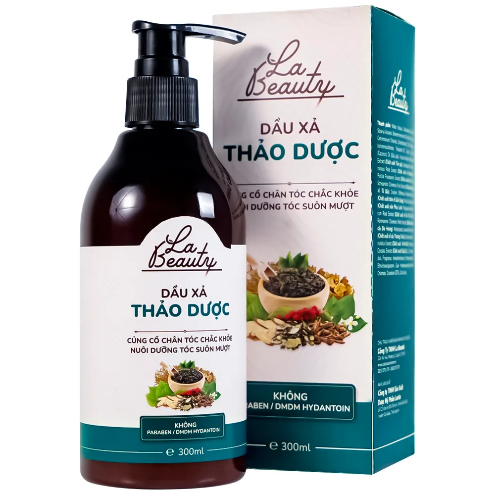 Hình ảnh Dầu xả thảo dược La Beauty củng cố chân tóc chắc khỏe, suôn mượt và ngăn ngừa gãy rụng (300ml)