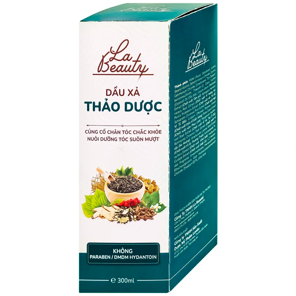 Hình ảnh Dầu xả thảo dược La Beauty củng cố chân tóc chắc khỏe, suôn mượt và ngăn ngừa gãy rụng (300ml)