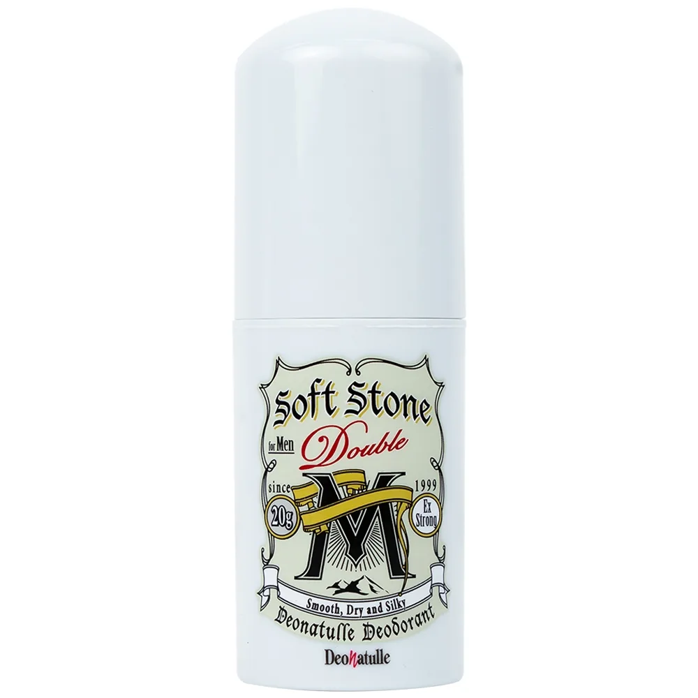 Hình ảnh Lăn khử mùi đá khoáng Deonatulle Soft Stone Double Non-Menthol for Men dạng sáp cho nam (20g) 