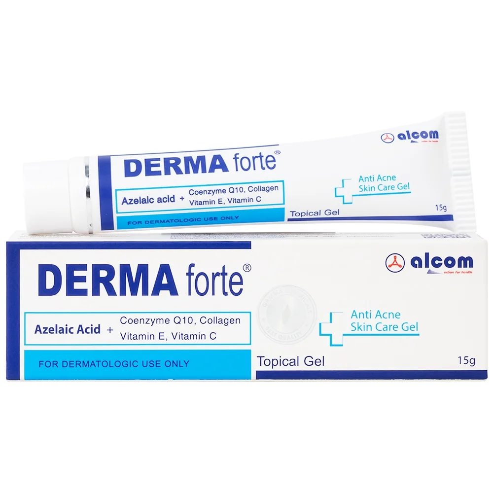 Hình ảnh Gel Derma Forte Gamma hỗ trợ làm mờ sẹo, ngừa vết thâm, ngừa tái phát mụn, sạch bã nhờn trên da (15g)