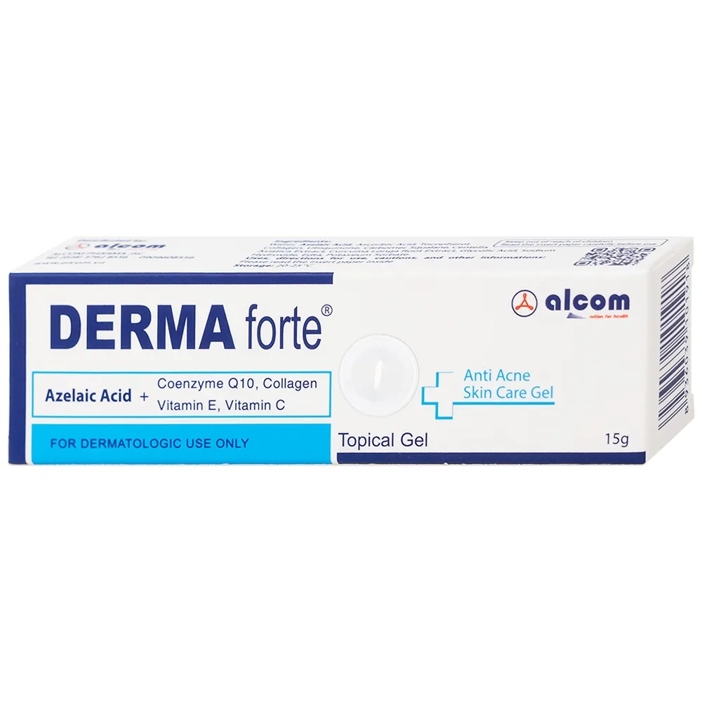 Hình ảnh Gel Derma Forte Gamma hỗ trợ làm mờ sẹo, ngừa vết thâm, ngừa tái phát mụn, sạch bã nhờn trên da (15g)