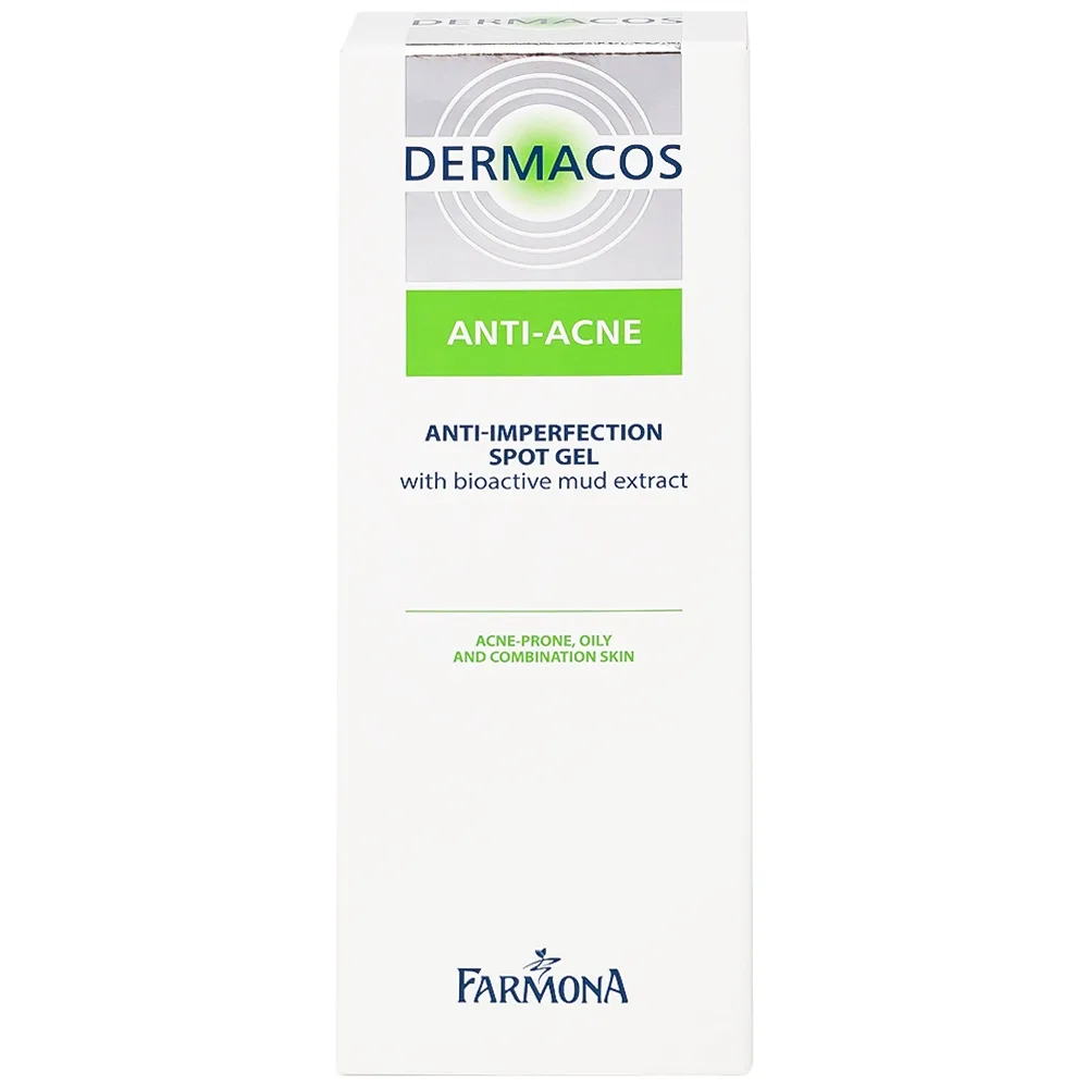 Hình ảnh Gel chấm mụn chứa bùn hoạt tính Dermacos Anti-Ance Anti Imperfection Spot Gel giảm và ngăn ngừa mụn (15ml)