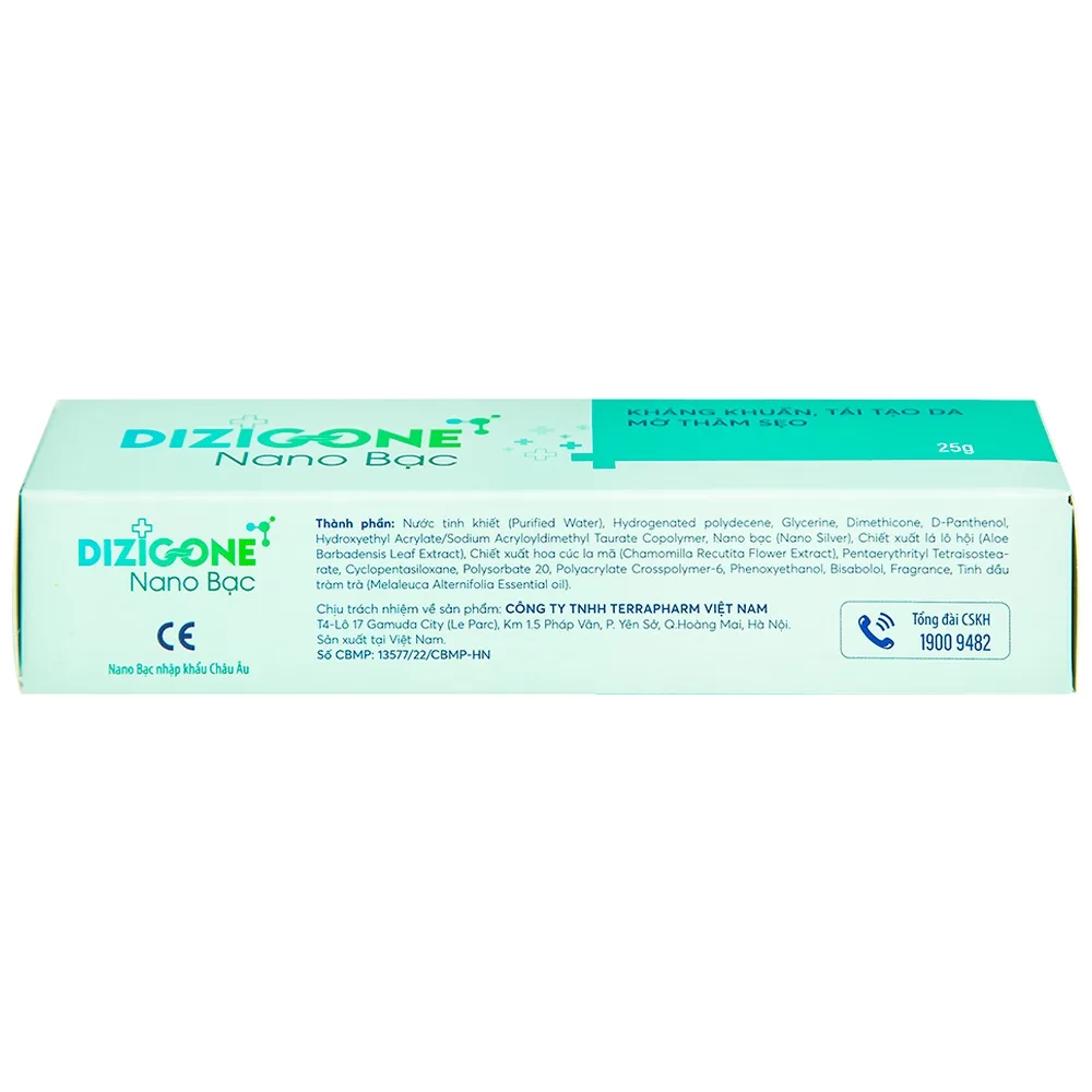 Hình ảnh Kem bôi Dizigone Nano Bạc Terrapharm hỗ trợ kháng khuẩn, tái tạo da và ngăn ngừa sẹo (25g)