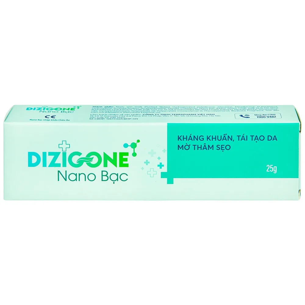 Hình ảnh Kem bôi Dizigone Nano Bạc Terrapharm hỗ trợ kháng khuẩn, tái tạo da và ngăn ngừa sẹo (25g)