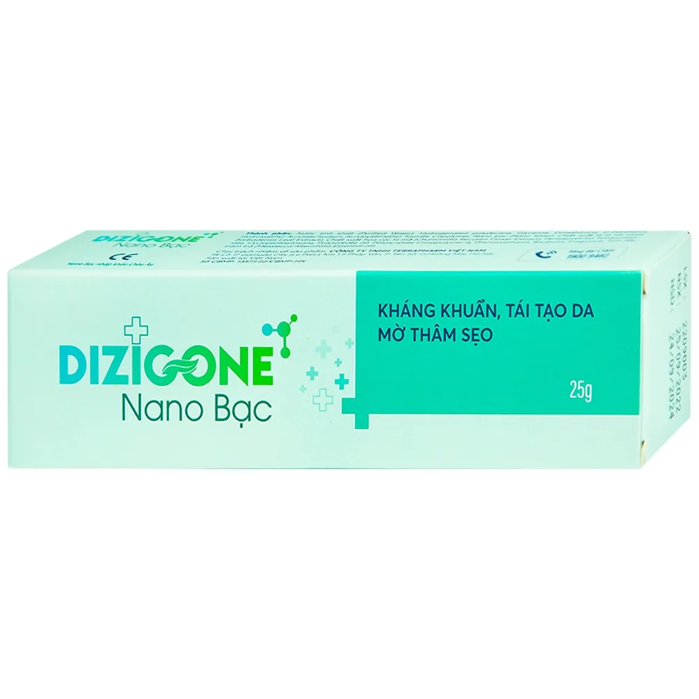 Hình ảnh Kem bôi Dizigone Nano Bạc Terrapharm hỗ trợ kháng khuẩn, tái tạo da và ngăn ngừa sẹo (25g)