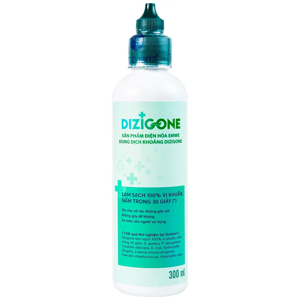 Hình ảnh Dung dịch khoáng Dizigone Terrapharm làm sạch vi khuẩn trong 30 giây, vệ sinh răng miệng, khử mùi (300ml)