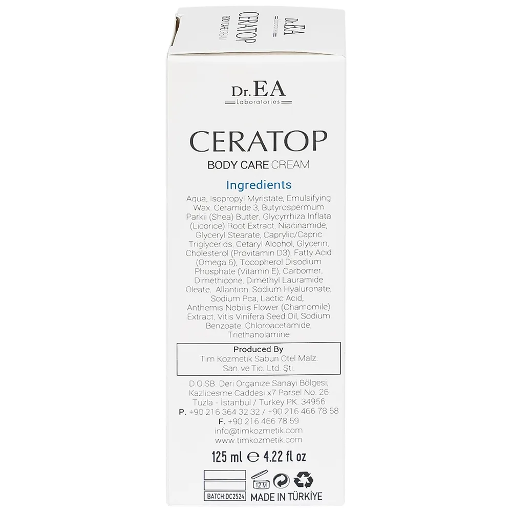 Hình ảnh Kem Ceratop Body Care Cream 125ml Dr.EA dưỡng da, giữ ẩm, bảo vệ da