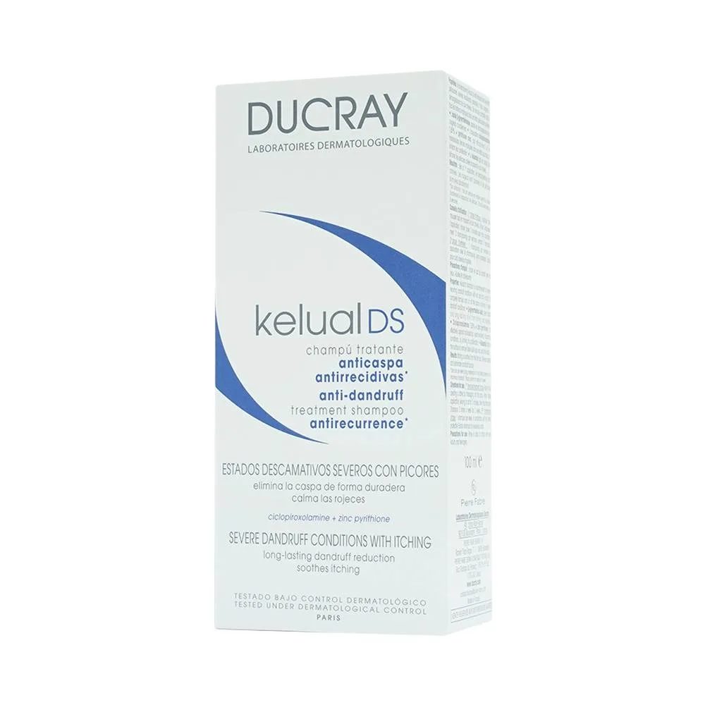 Hình ảnh Dầu gội Ducray Kelual DS Shampoo làm sạch gàu, dịu da đầu và bớt ngứa (100ml)