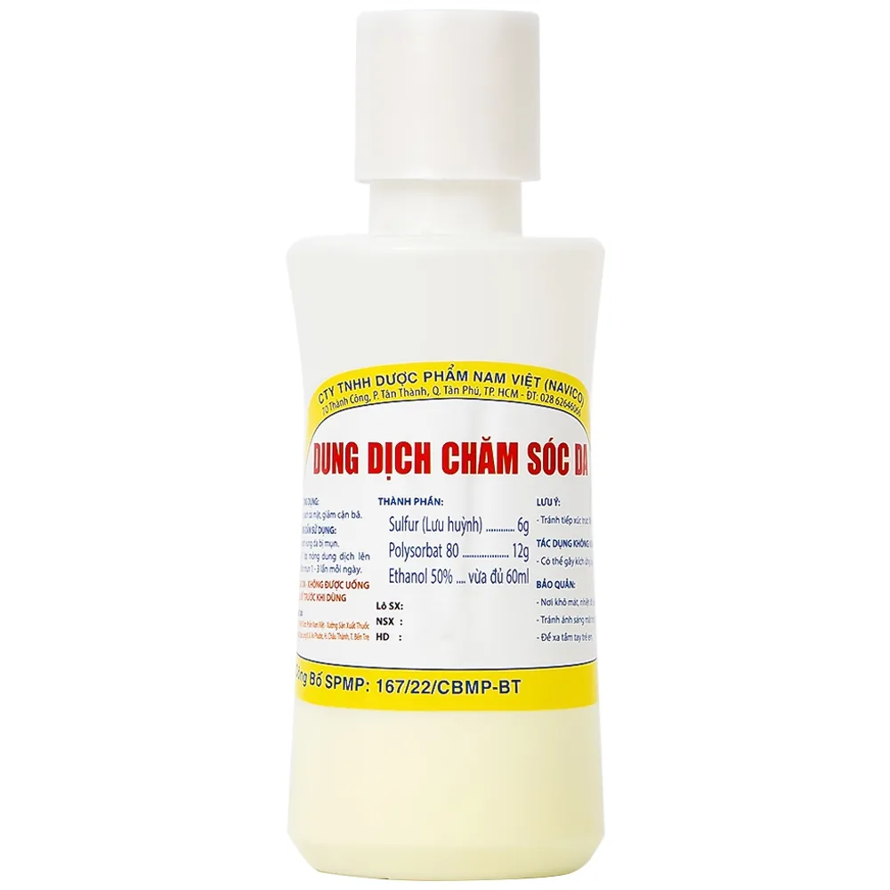 Hình ảnh Dung dịch chăm sóc da mặt Navico làm sạch da mặt, giảm cặn bã (60ml)