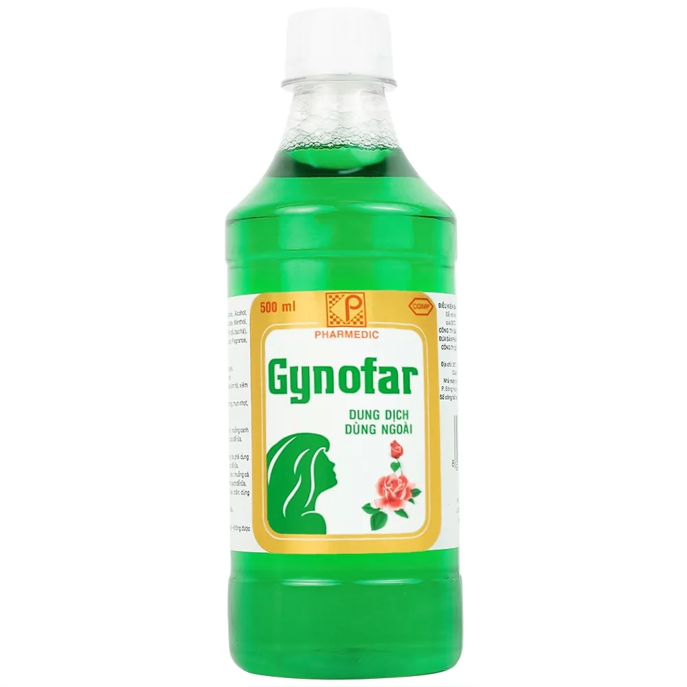 Hình ảnh Dung dịch Gynofar 500ml Pharmedic vệ sinh cơ quan sinh dục ngoài