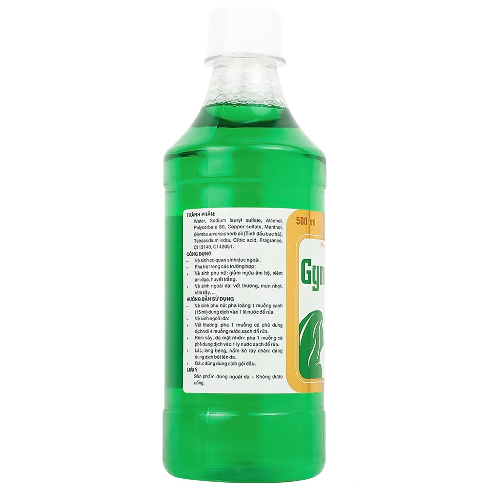 Hình ảnh Dung dịch Gynofar 500ml Pharmedic vệ sinh cơ quan sinh dục ngoài