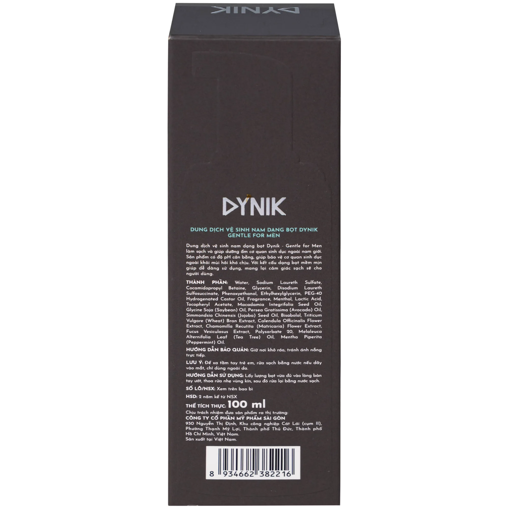 Hình ảnh Dung dịch vệ sinh nam giới Dynik Gentle For Men làm sạch, ngăn mùi (100ml)