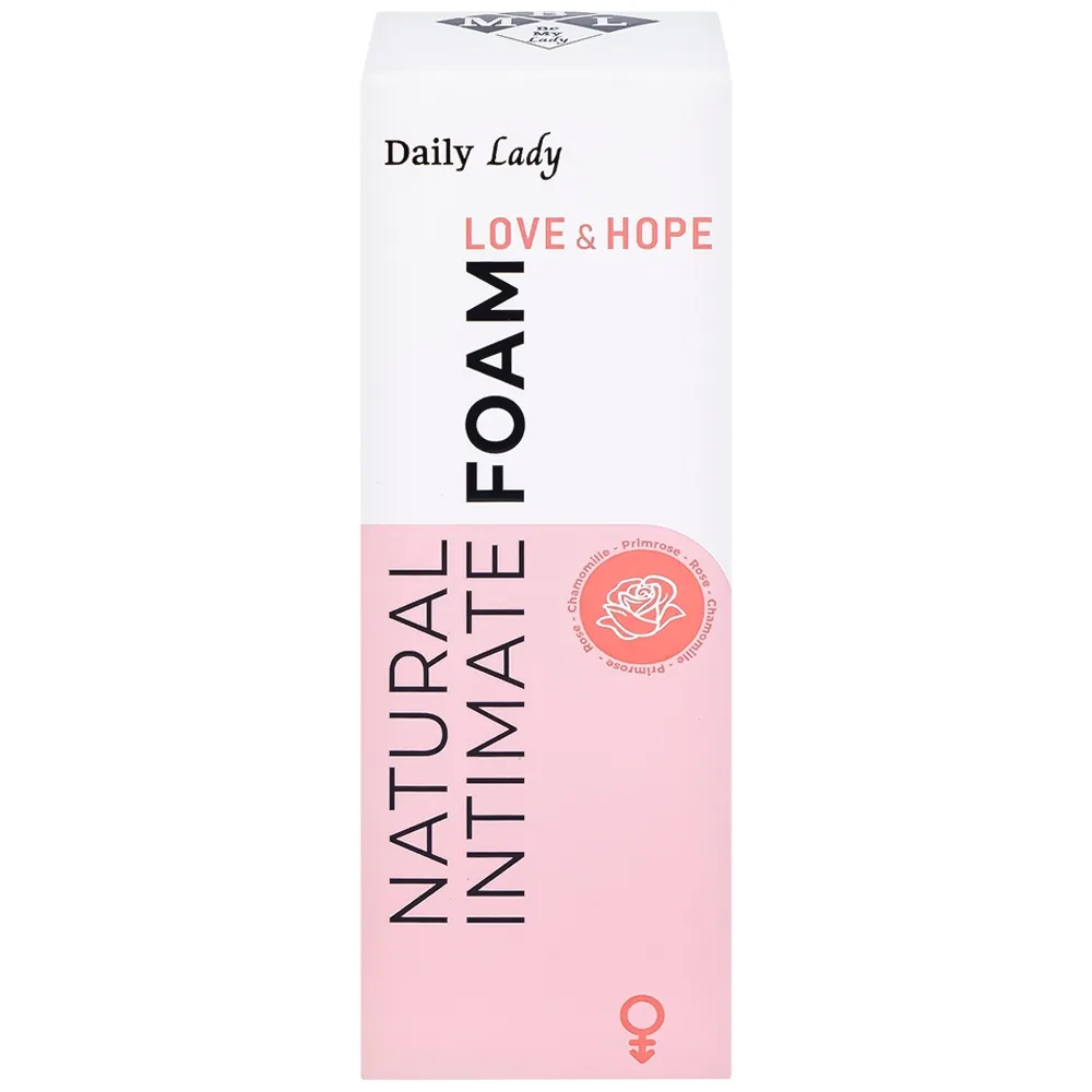 Hình ảnh Dung dịch vệ sinh phụ nữ dạng bọt Daily Lady Love & Hope sáng hồng, kháng viêm (100ml)