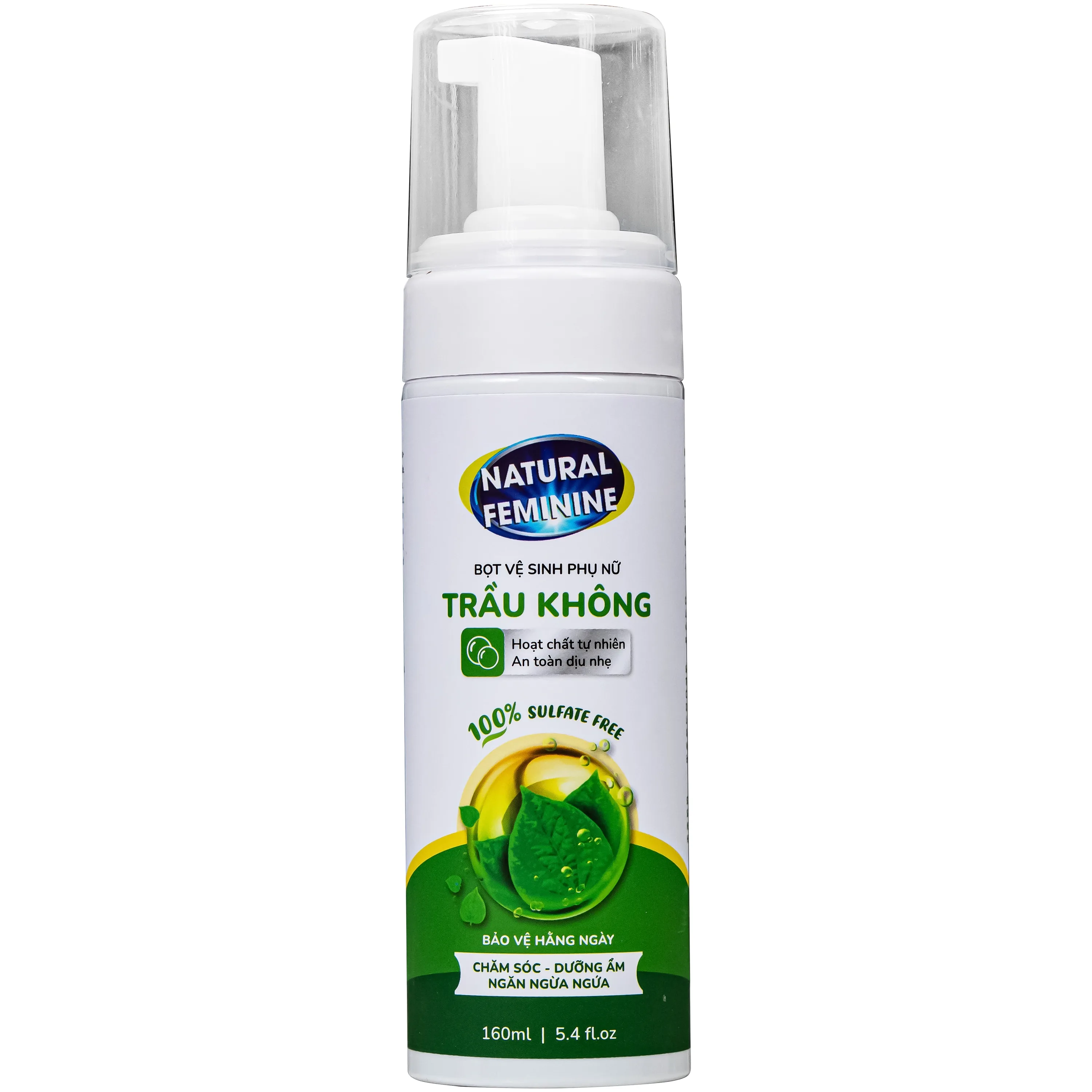 Hình ảnh Dung dịch vệ sinh phụ nữ dạng bọt Natural Feminine Lá Trầu Không kháng khuẩn, vệ sinh nhẹ nhàng (160ml)
