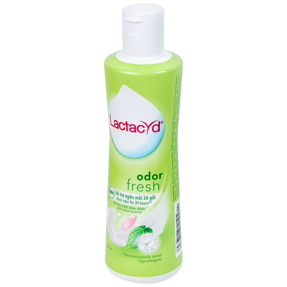 Hình ảnh Dung dịch vệ sinh phụ nữ Lactacyd Odor Fresh Sanofi hỗ trợ bảo vệ và ngăn mùi khó chịu (250ml)