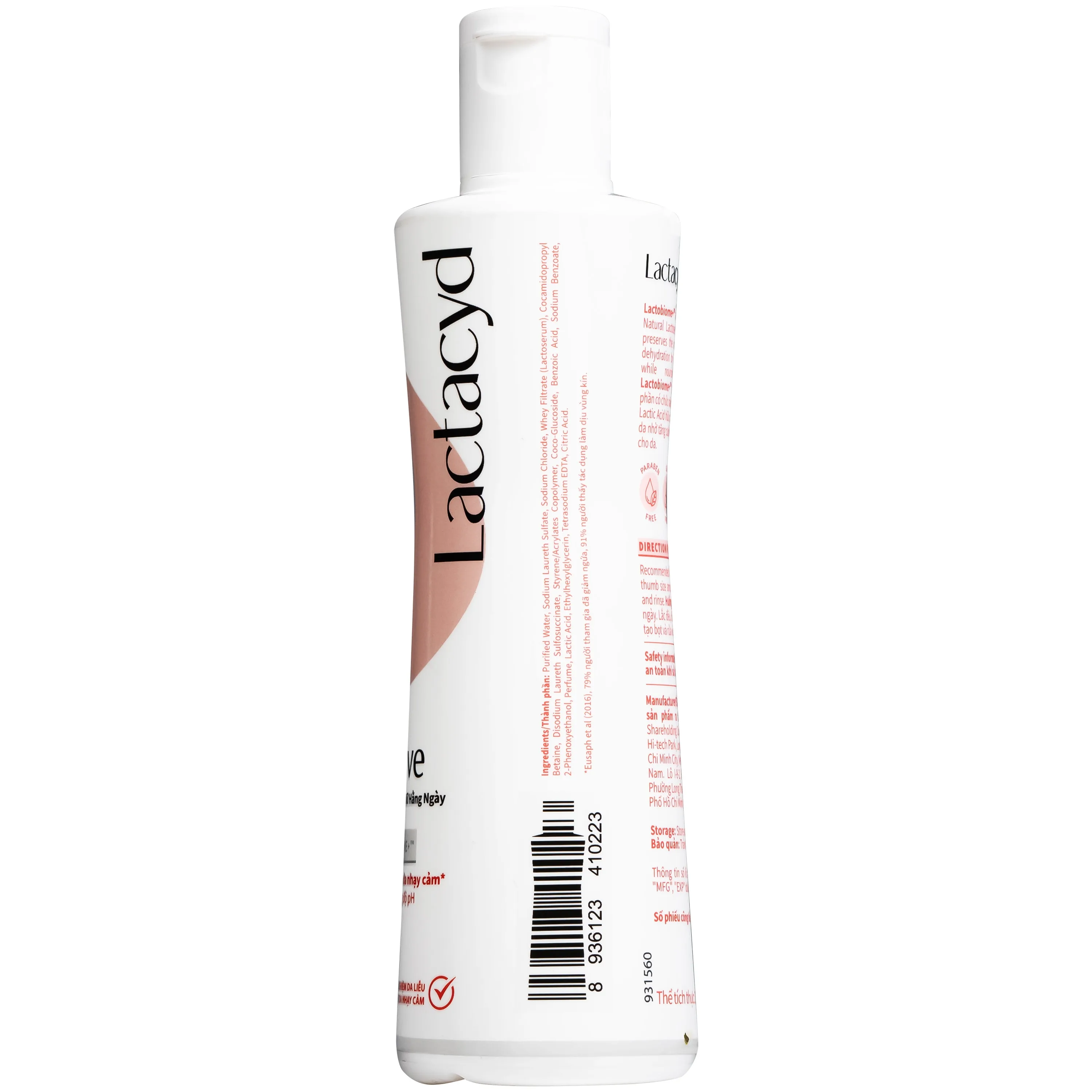 Hình ảnh Dung dịch vệ sinh phụ nữ Lactacyd Pro Sensitive kháng khuẩn, giảm ngứa (250ml)