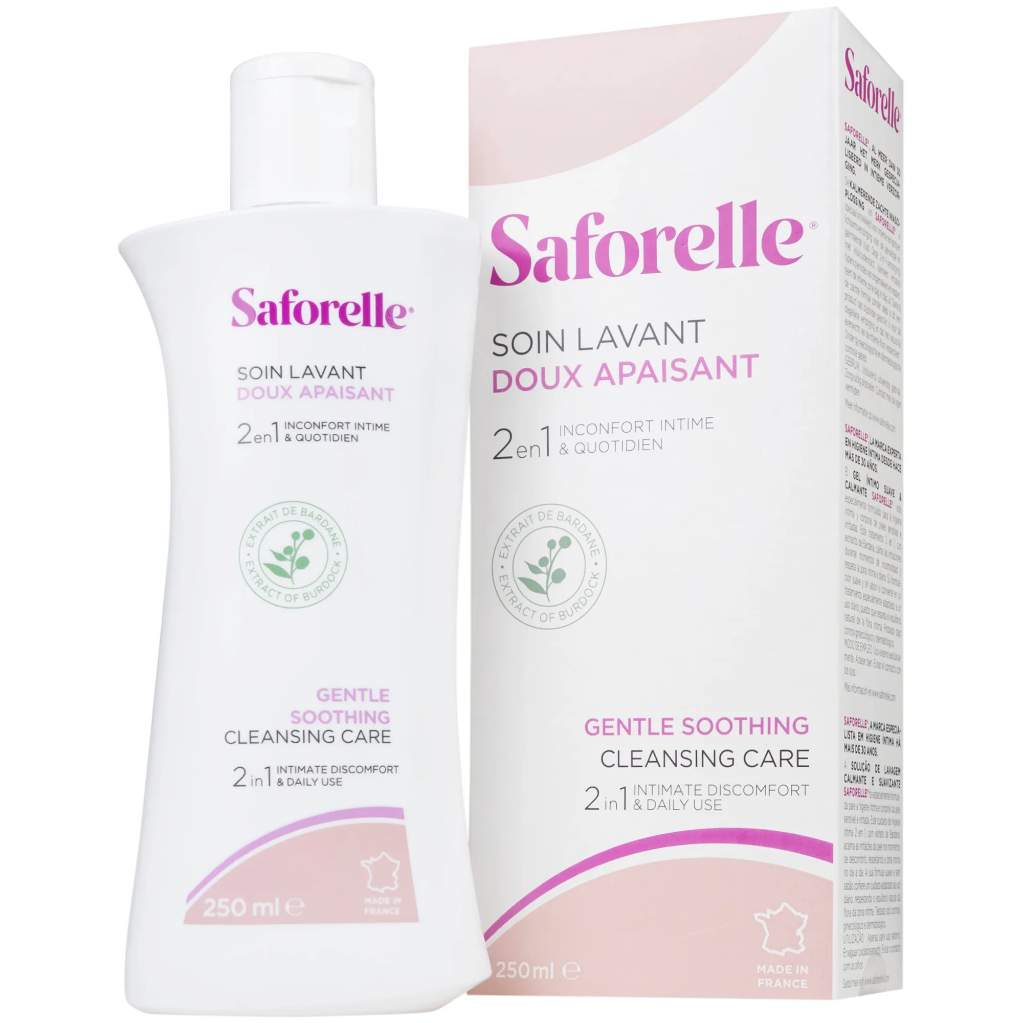 Hình ảnh Dung dịch vệ sinh phụ nữ Saforelle Gentle Soothing Cleansing Care làm sạch dịu nhẹ, bảo vệ vùng kín (250ml)