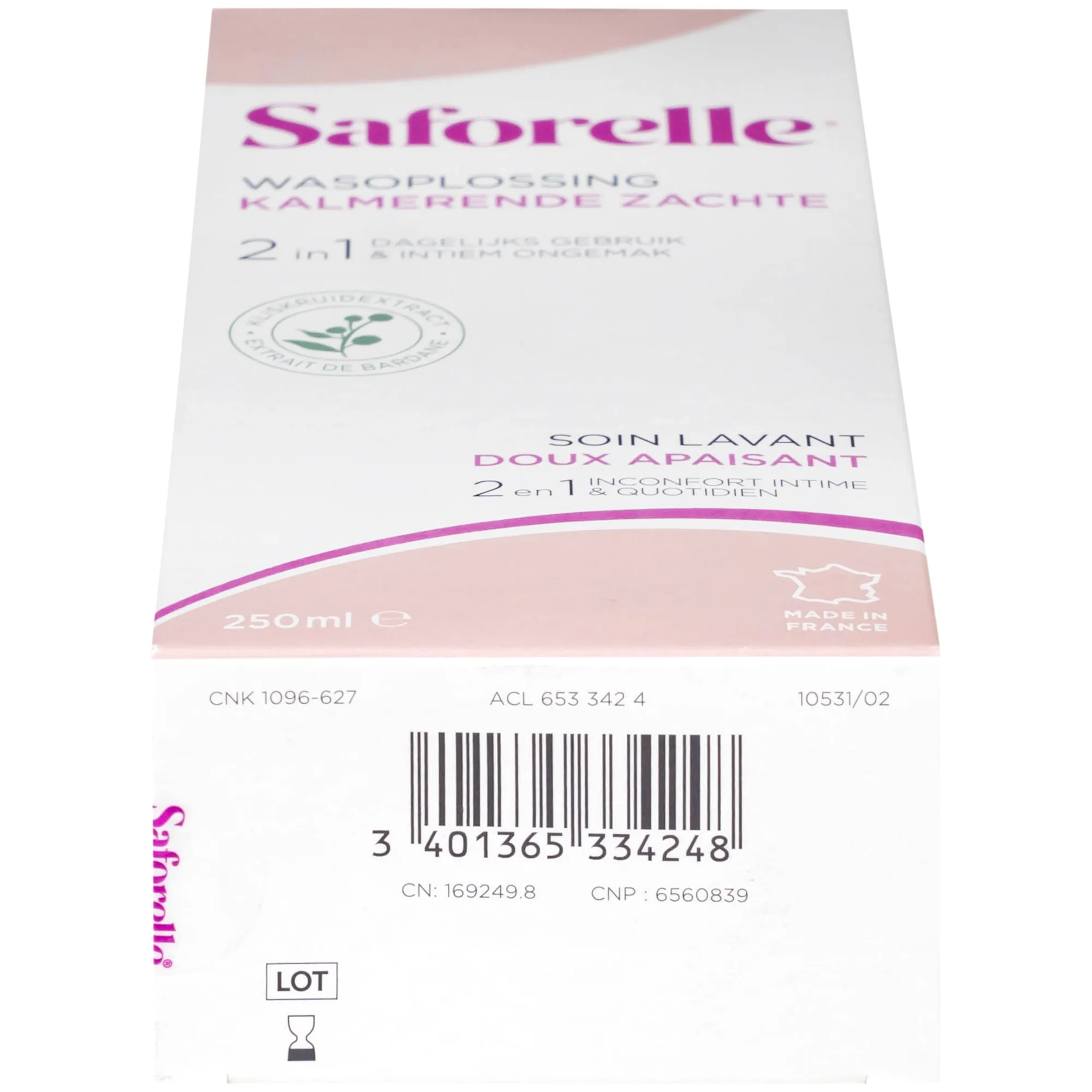Hình ảnh Dung dịch vệ sinh phụ nữ Saforelle Gentle Soothing Cleansing Care làm sạch dịu nhẹ, bảo vệ vùng kín (250ml)
