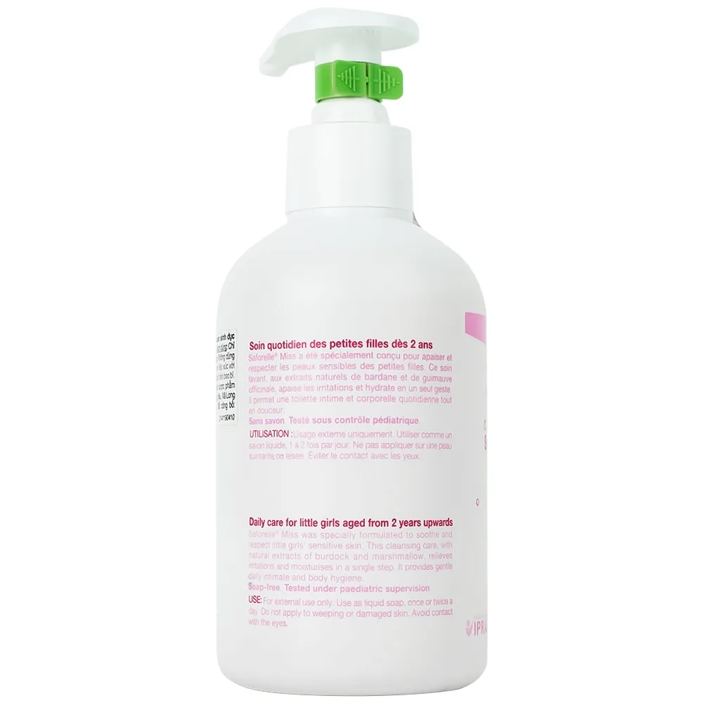 Hình ảnh Dung dịch vệ sinh Saforelle Miss 250ml dành cho bé gái