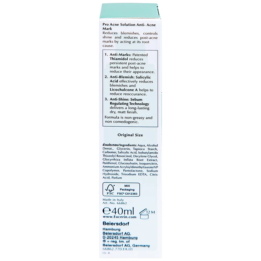 Hình ảnh Tinh chất Eucerin Acne-Oil Control Pro Acne Solution Anti-Acne Mark giảm thâm mụn, dưỡng sáng da (40ml)