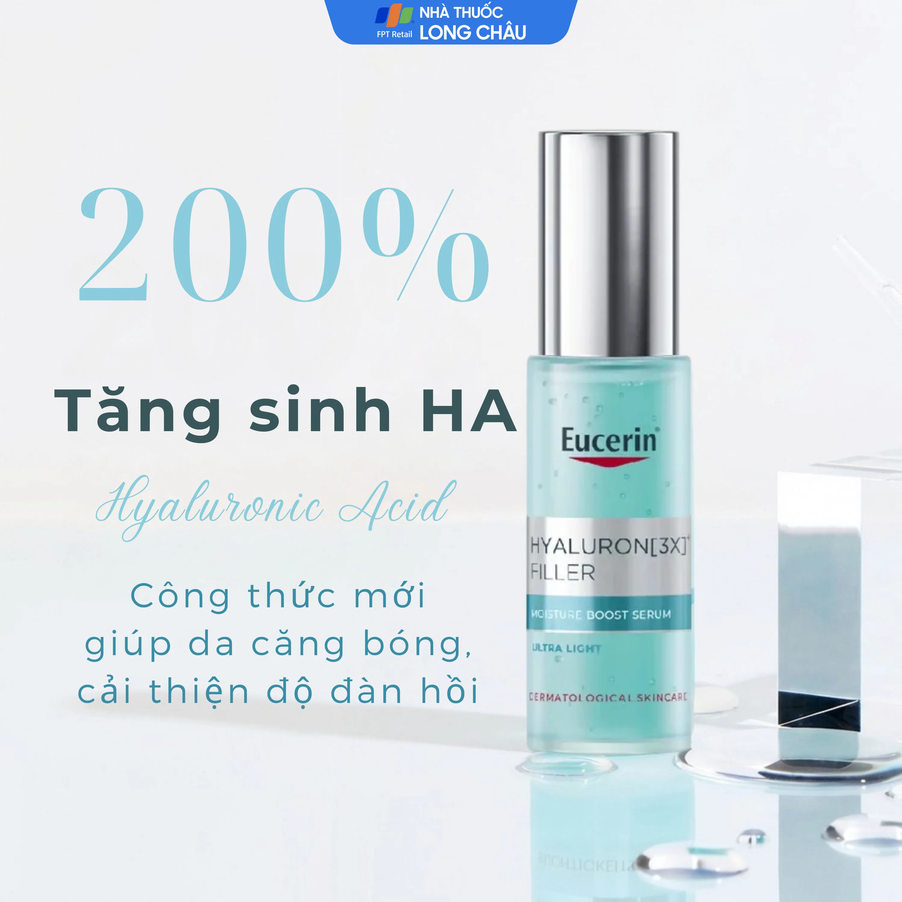 Hình ảnh Tinh chất Eucerin Anti-Age Hyaluron-Filler Moisture Filler cấp ẩm ngăn ngừa lão hóa (30ml)