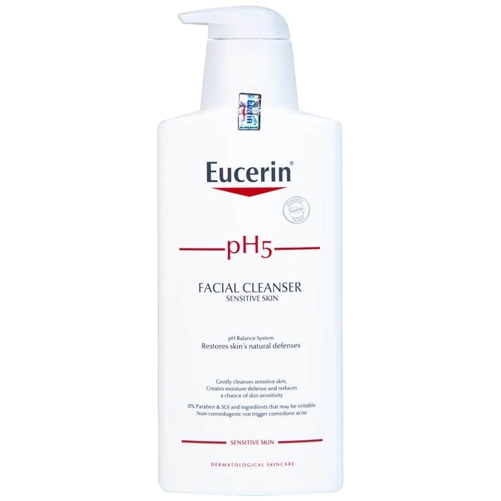 Hình ảnh Sữa rửa mặt cho da nhạy cảm Eucerin PH5 Facial Cleanser Sensitive Skin (400ml)