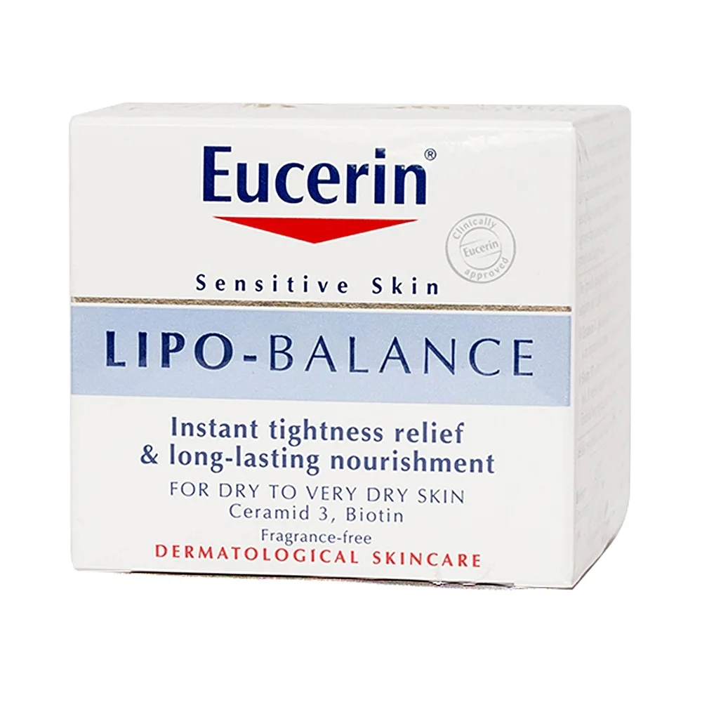 Hình ảnh Kem dưỡng ẩm chuyên sâu Eucerin Sensitive Skin Lipo - Balance dành cho da khô (50ml)