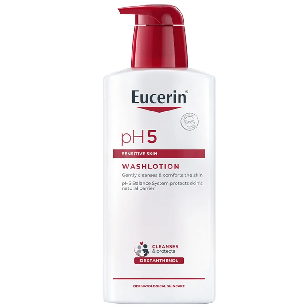 Hình ảnh Sữa tắm Eucerin pH5 WashLotion Preserves Skin Resilience dành cho da nhạy cảm (400ml)