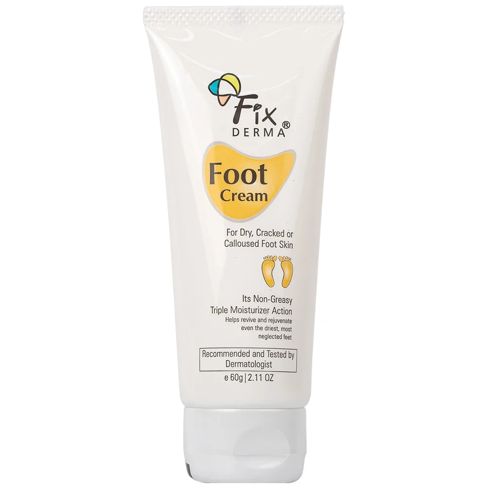 Hình ảnh Kem dưỡng chống nứt gót chân Fixderma Foot Cream cung cấp độ ẩm, làm mềm da gót chân (60g)