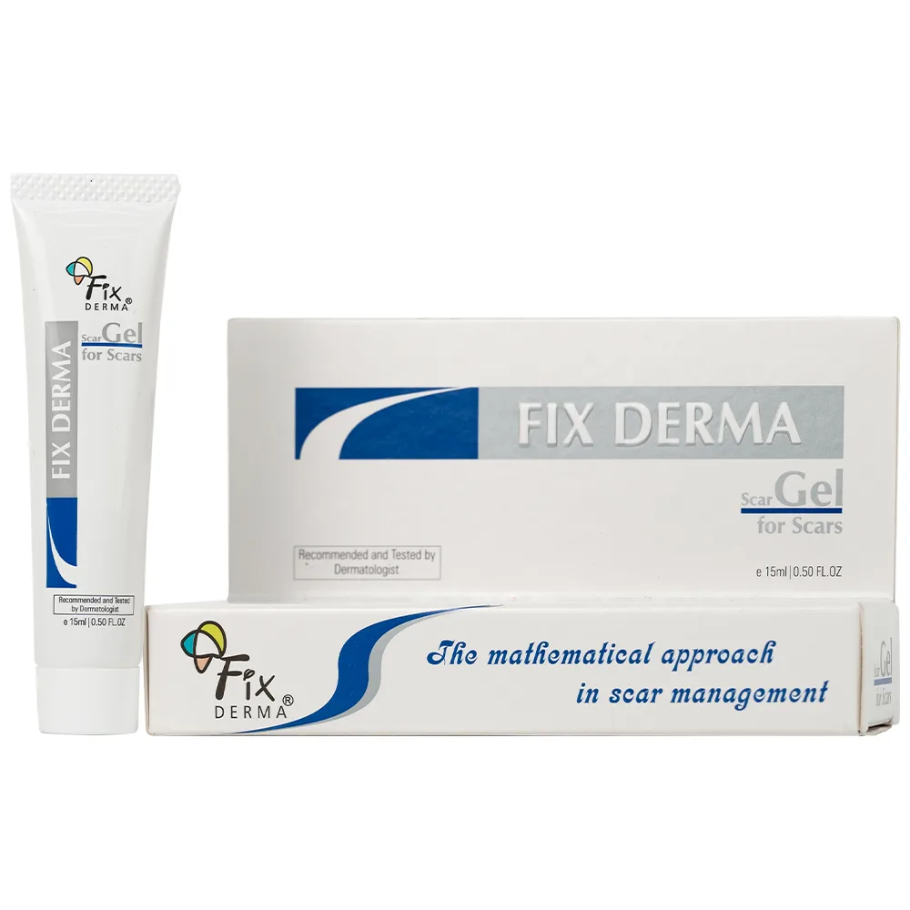 Hình ảnh Gel làm mờ sẹo Fixderma Scars gel do mụn, bỏng, rạn da, vết thương (15ml)