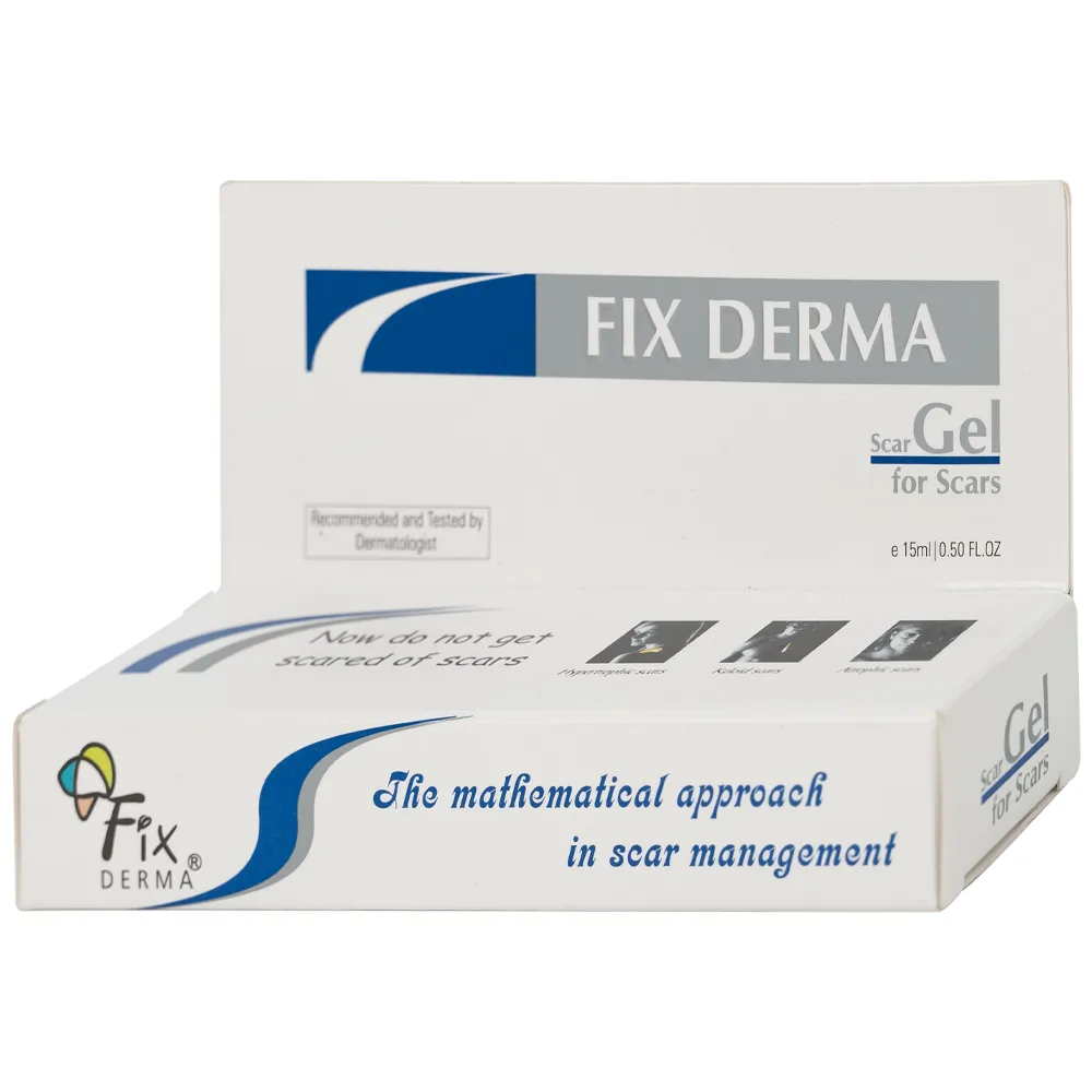 Hình ảnh Gel làm mờ sẹo Fixderma Scars gel do mụn, bỏng, rạn da, vết thương (15ml)