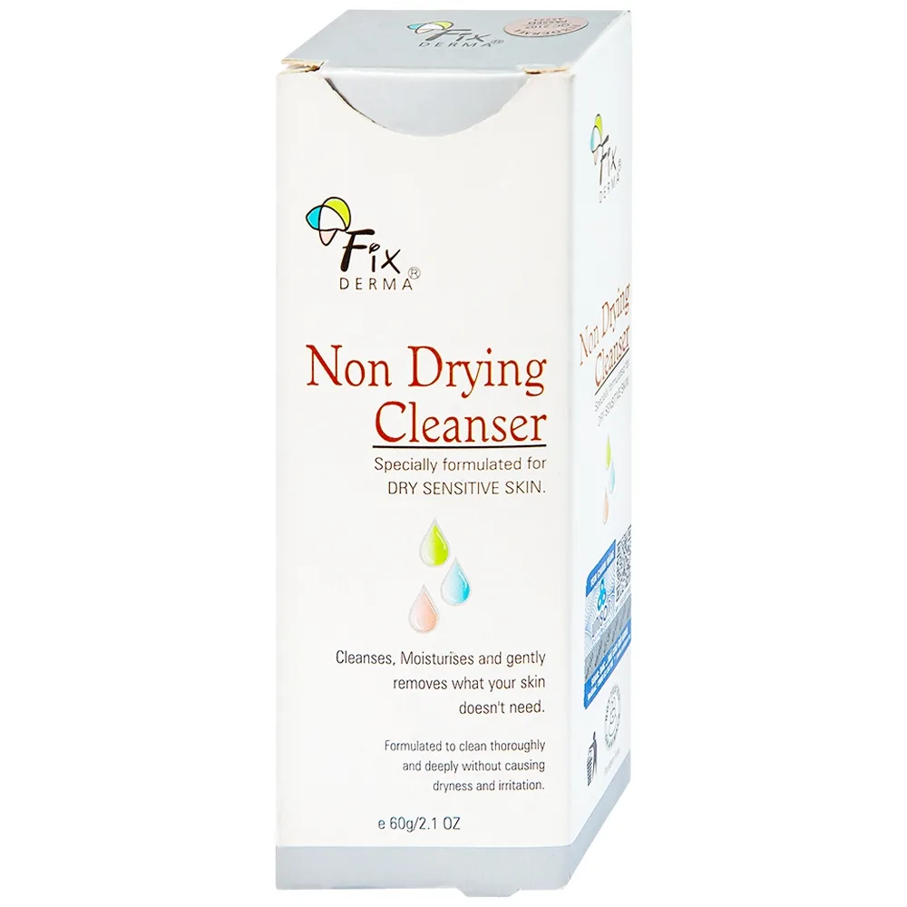 Hình ảnh Sữa rửa mặt Fixderma Non Drying Cleanser làm sạch sâu bụi bẩn, dầu nhờn và vi khuẩn (60g)