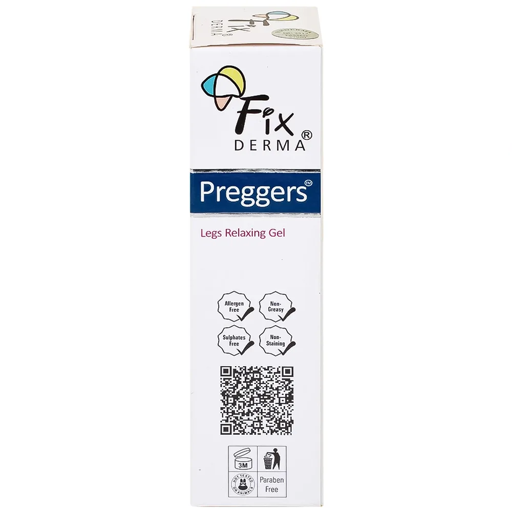 Hình ảnh Gel Preggers Leg Relaxing 60g Fixderma dưỡng ẩm, giảm chuột rút, phù nề, giãn tĩnh mạch chân cho bà bầu 
