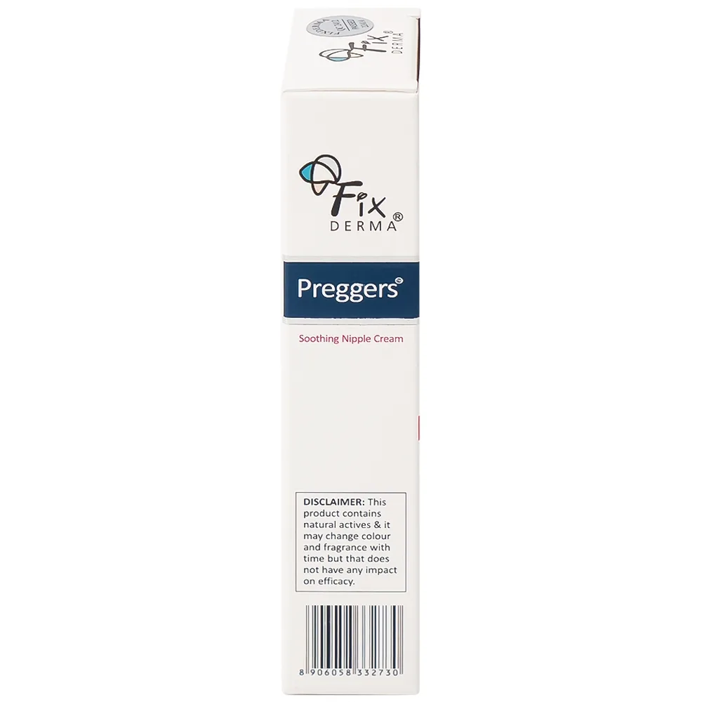 Hình ảnh Kem Preggers Soothing Nipple Cream Fixderma hỗ trợ dưỡng ẩm, phục hồi, làm dịu núm vú bị khô (20g)