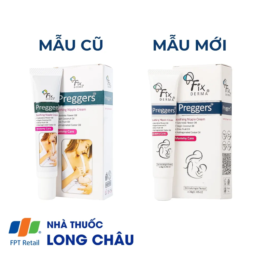 Hình ảnh Kem Preggers Soothing Nipple Cream Fixderma hỗ trợ dưỡng ẩm, phục hồi, làm dịu núm vú bị khô (20g)