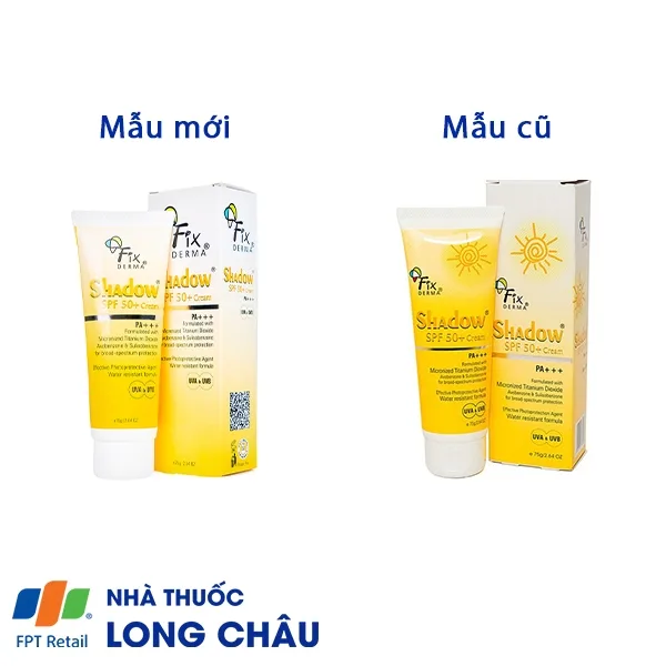 Hình ảnh Kem Fixderma Shadow SPF 50+ Cream giúp chống nắng và dưỡng ẩm (75g)