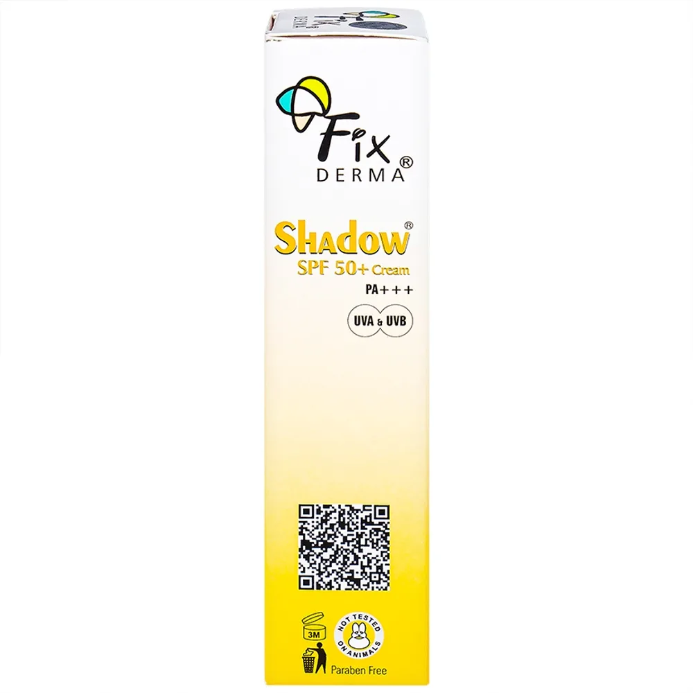 Hình ảnh Kem Fixderma Shadow SPF 50+ Cream giúp chống nắng và dưỡng ẩm (75g)