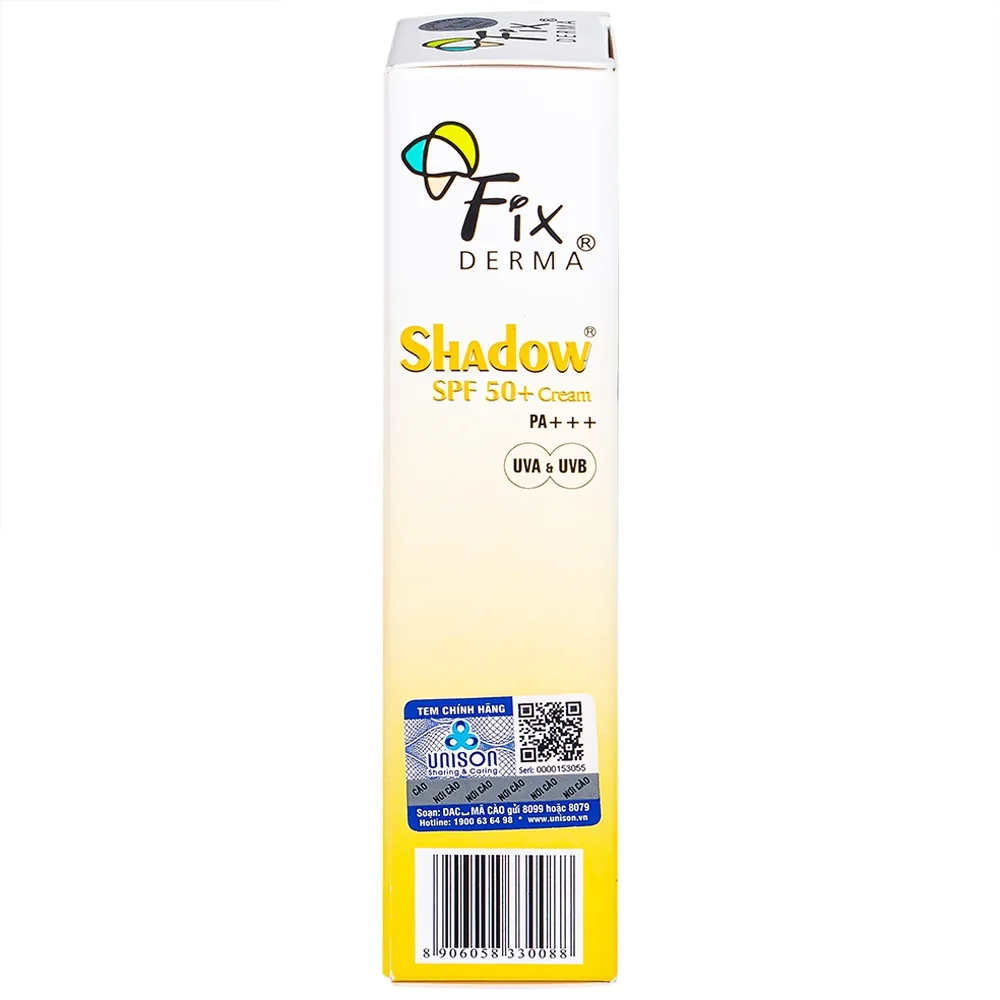 Hình ảnh Kem Fixderma Shadow SPF 50+ Cream giúp chống nắng và dưỡng ẩm (75g)