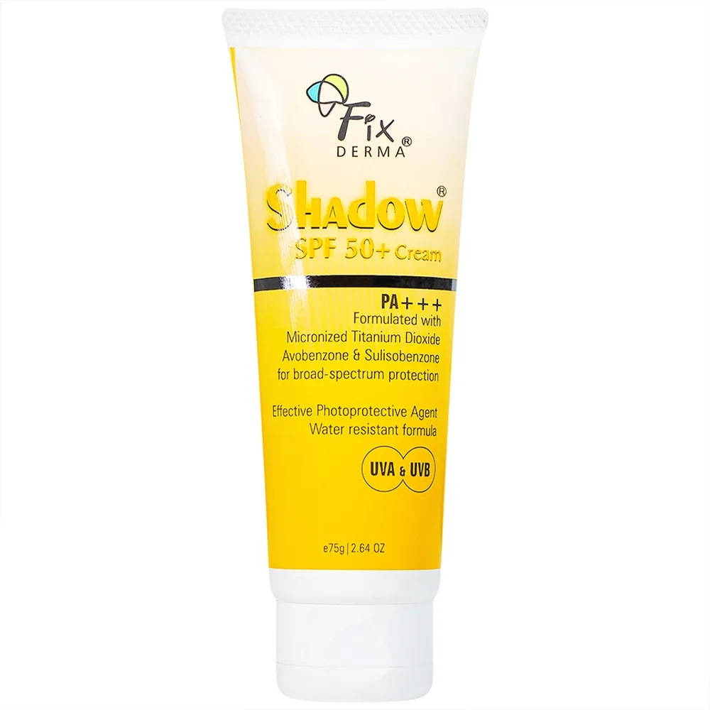 Hình ảnh Kem Fixderma Shadow SPF 50+ Cream giúp chống nắng và dưỡng ẩm (75g)